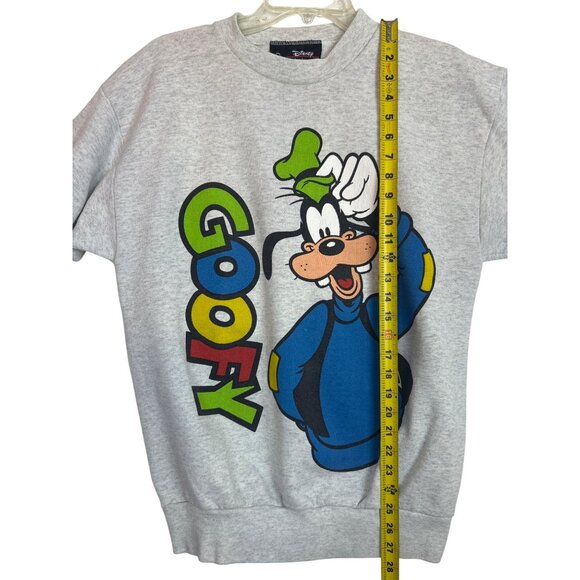 Vintage 90's Disney Originals Unisex M Goofy Sweatshirt Gray Crewneck Pullover - Picture 7 of 9